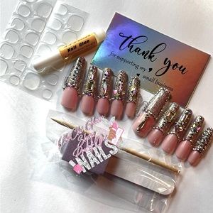 XXL classy bling nails